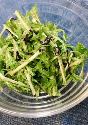 和えるだけ◎水菜のチーズサラダ-レシピのメイン写真