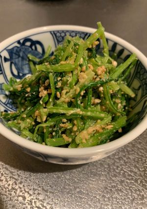簡単水菜の胡麻和え-レシピのメイン写真
