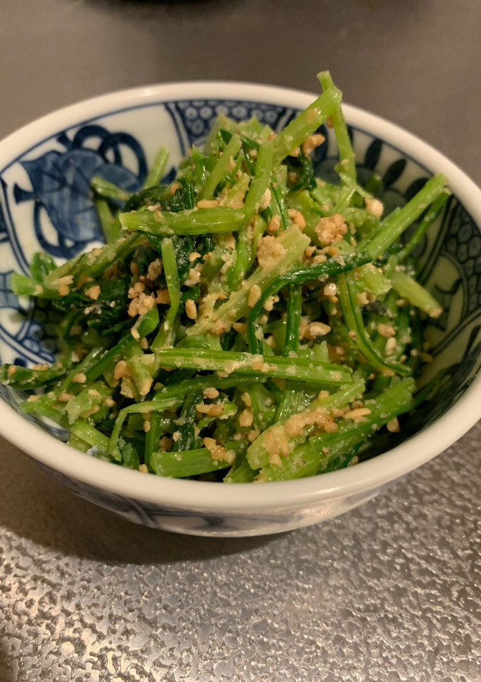 簡単水菜の胡麻和え-レシピのメイン写真