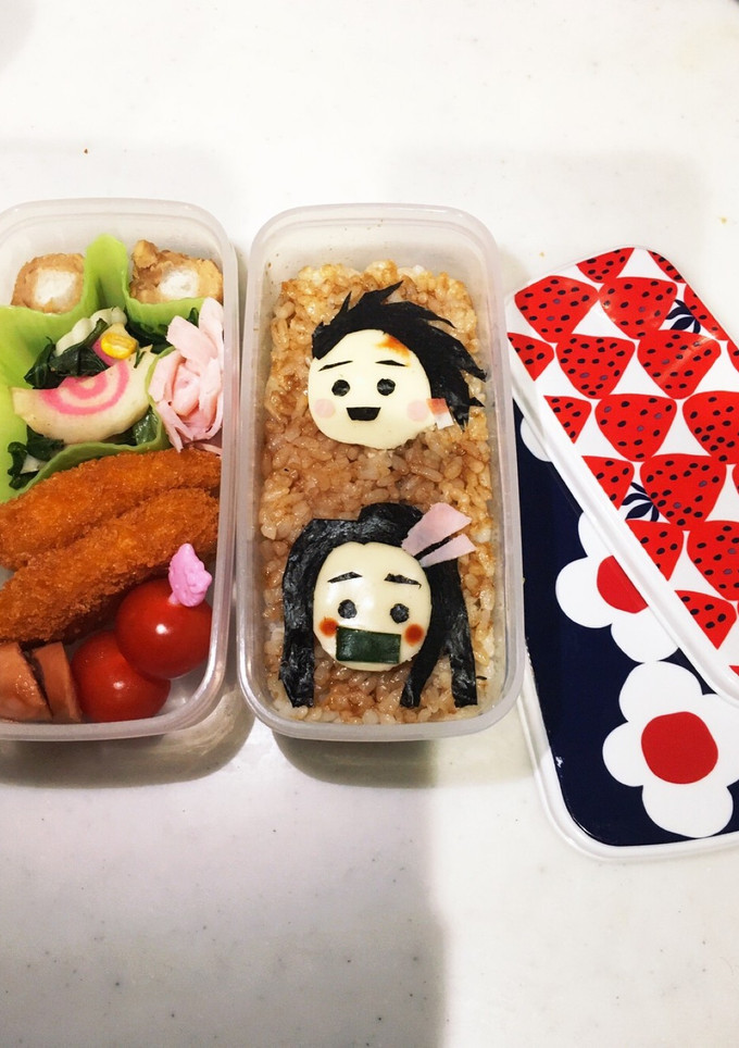 　簡単　キャラ弁　鬼滅の刃-レシピのメイン写真