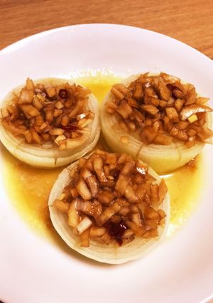 醤油漬けのせダブル玉ねぎバター蒸し-レシピのメイン写真