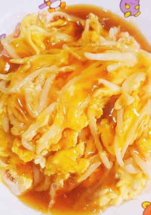 もやしとカニカマと卵のふんわり煮-レシピのメイン写真