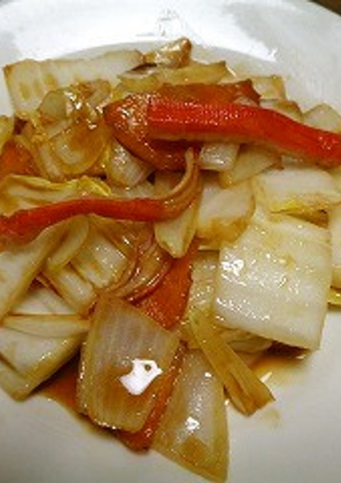 野菜とカニカマの黒酢炒め-レシピのメイン写真