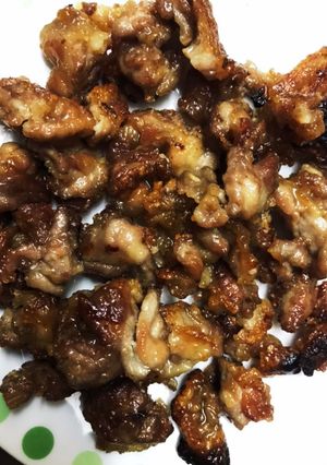 魚焼きグリルパンで豚切り落とし竜田揚げ風-レシピのメイン写真