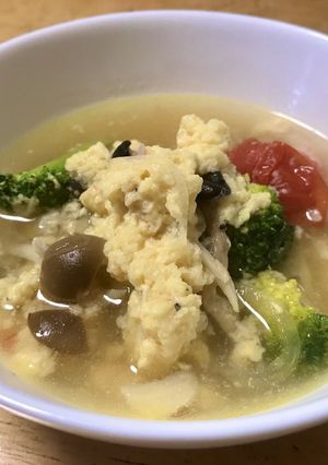 余ったパン粉で！ふわふわ卵スープ-レシピのメイン写真