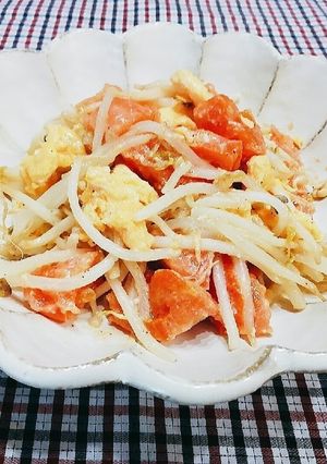 もやしとトマトの味噌マヨ炒め♬-レシピのメイン写真