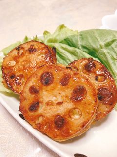 シャキシャキ!レンコンのはさみ焼き-レシピのメイン写真