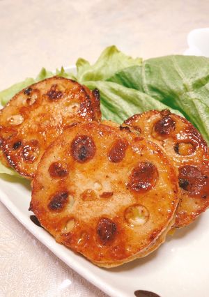 シャキシャキ！レンコンのはさみ焼き-レシピのメイン写真