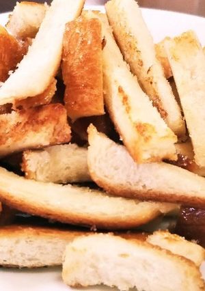 揚げない簡単！パンの耳ラスク風-レシピのメイン写真