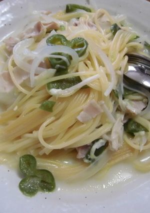レンジDEパスタ：クリーム-レシピのメイン写真