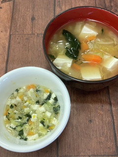 【離乳食7か月~】みそ汁から作るとろみ煮-レシピのメイン写真