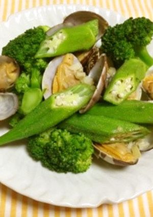 ベジ♪野菜とあさりのにんにく炒め-レシピのメイン写真