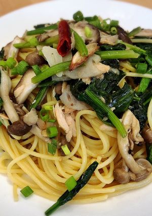 ウチのアレ♡ツナきのこバター醤油パスタ-レシピのメイン写真