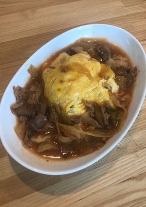 回鍋肉のあまりで餡掛けチャーハン-レシピのメイン写真