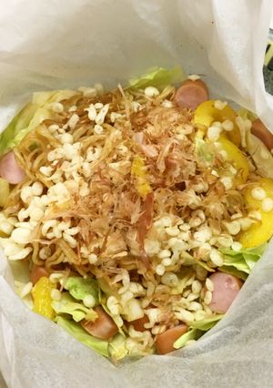 レンチン焼きそば-レシピのメイン写真