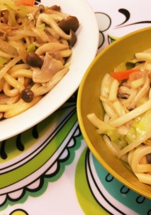 【離乳食完了期】とりわけ焼うどん-レシピのメイン写真