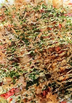 お餅の消費に!モチモチお好み!-レシピのメイン写真