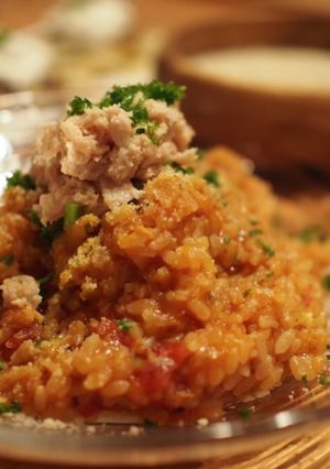 ご飯を炊く必要なし!ツナトマトリゾット-レシピのメイン写真