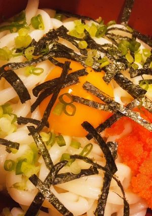 簡単♪明太釜玉うどん☻-レシピのメイン写真