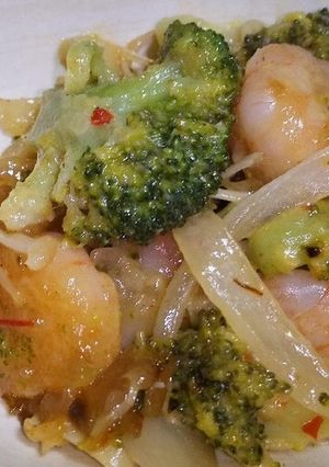 野菜たっぷり♪えびのスイートチリマヨ☆-レシピのメイン写真