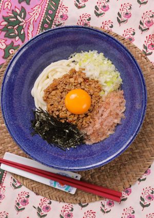 旨辛!やみつき!台湾風まぜうどん-レシピのメイン写真