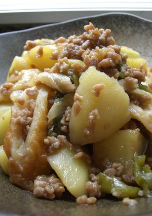 ひき肉で◎ご飯がすすむ♪味噌肉じゃが-レシピのメイン写真
