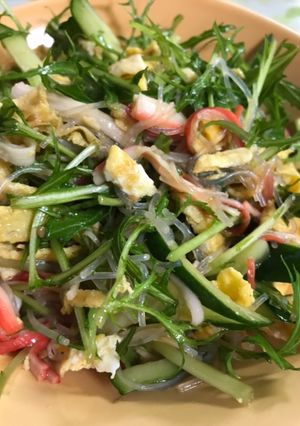 水菜のサラダ♪-レシピのメイン写真