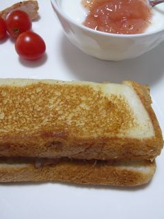 ホットサンドで作る☆ツナとらっきょ-レシピのメイン写真