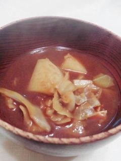春野菜の味噌汁-レシピのメイン写真