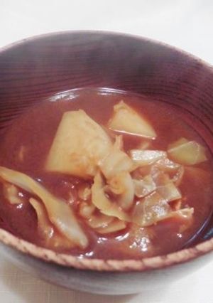 春野菜の味噌汁-レシピのメイン写真