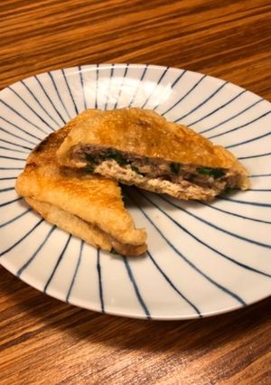 鷄にらの油揚げ包み-レシピのメイン写真