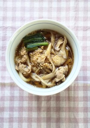 牛蒡長ネギ入り肉うどん／蕎麦・素麺◎昼食-レシピのメイン写真