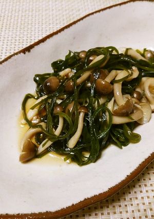 作り置き☆切り昆布としめじの甘酢和え-レシピのメイン写真
