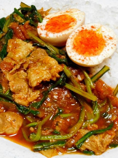 シャキシャキ京野菜壬生菜のスパイスカレー-レシピのメイン写真