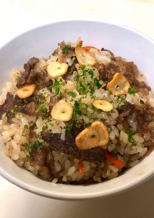 牛肉のスタミナ混ぜご飯-レシピのメイン写真