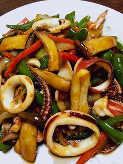 野菜とイカの油炒め-レシピのメイン写真