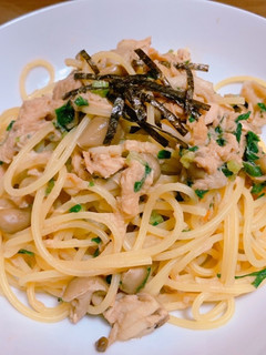 ツナとキノコの和風パスタ(バター醤油)-レシピのメイン写真