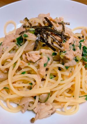 ツナとキノコの和風パスタ(バター醤油)-レシピのメイン写真