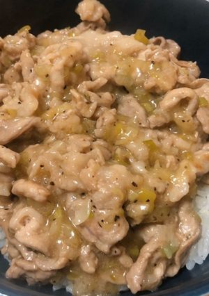 楽ちん！ランチにも！ねぎ塩豚丼♡-レシピのメイン写真