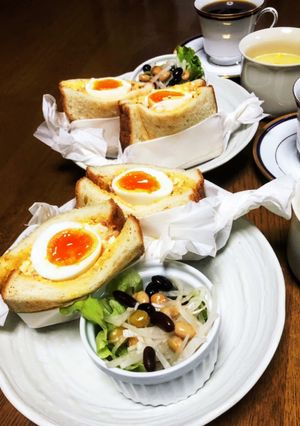 簡単!カフェ風タマゴサンド☆-レシピのメイン写真