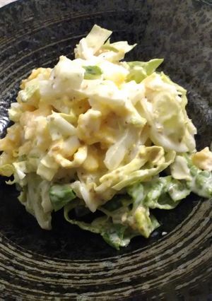 ふわふわ卵の白菜コールスローサラダ-レシピのメイン写真