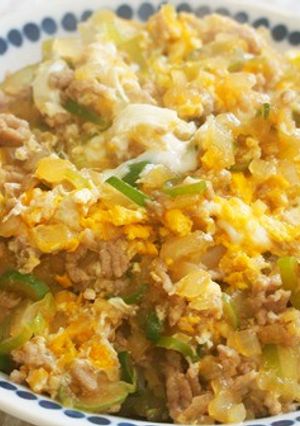 ミンチの卵とじ♪薬味いっぱいで♪-レシピのメイン写真