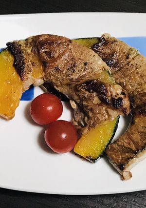 カボチャの肉巻き-レシピのメイン写真