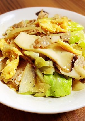 豚肉とエリンギ・キャベツの中華炒め-レシピのメイン写真