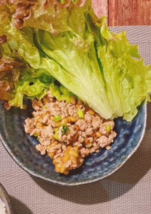 絶対うまい!納豆レタス!!-レシピのメイン写真