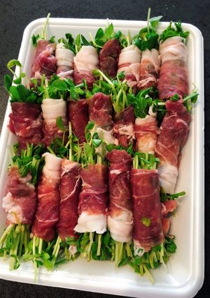 簡単★糖質制限★豆苗と大葉の豚肉巻き-レシピのメイン写真