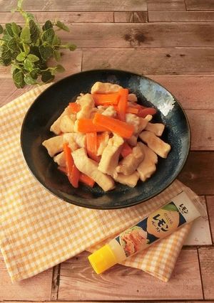 電子レンジ★鶏肉と人参のレモン醤油あえ-レシピのメイン写真