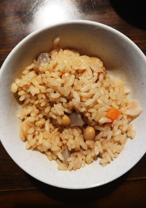 玄米五目煮豆ご飯-レシピのメイン写真