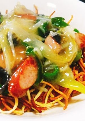 余ったそうめんで!固焼きそば麺保存-レシピのメイン写真