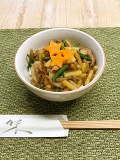新じゃがとインゲンの甘辛丼♪めっけ-レシピのメイン写真